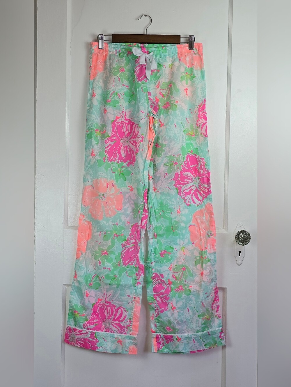 Lilly Pulitzer Bright Tropical Cotton Lounge Pajama Pants S
